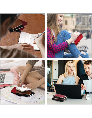 Cuadernos de bolsillo Koogel, 3 paquetes, 160 páginas, negro