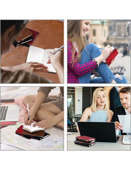 Cuadernos de bolsillo Koogel, 3 paquetes, 160 páginas, negro