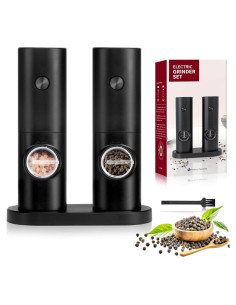 Juego de Molinillos Eléctricos de Sal y Pimienta Simple Deluxe