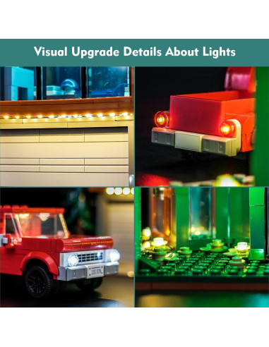 Kit de Luz LED LocoLee para LEGO Casa Cullen 21354