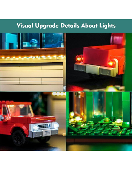 Kit de Luz LED LocoLee para LEGO Casa Cullen 21354