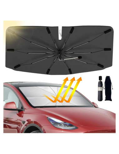Sombrilla para Parabrisas JASVIC 145x84 cm con Mango Flexible