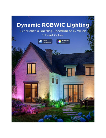 Govee Luces Spot Exteriores IP67, Paquete de 2, RGBWIC Govee Luces Spot Exteriores IP67, Paquete de 2, RGBWIC