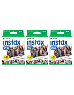 Película Instantánea Fujifilm Instax Wide - 3 Paquetes de 20 Exposiciones