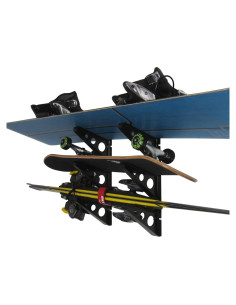 Soporte de Almacenamiento para Esquís y Snowboards StoreYourBoard, 50.8 cm, Negro