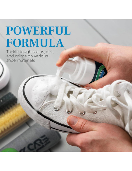 Kit de Limpiador de Zapatos Espuma Premium QuickCare 340 g