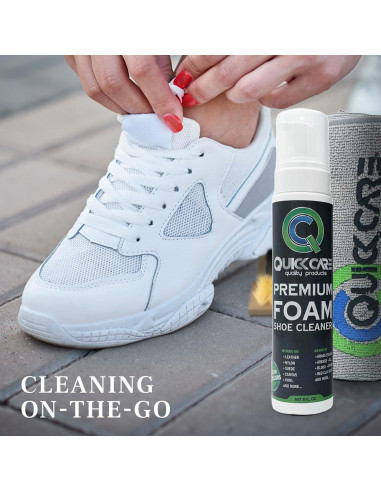 Kit de Limpiador de Zapatos Espuma Premium QuickCare 340 g
