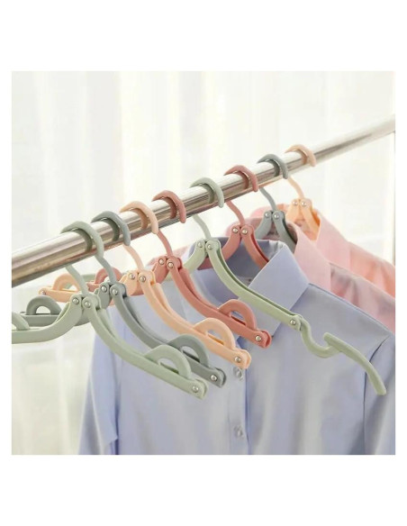 5 Perchas Plegables Portátiles Genérica 3.81 cm Ahorra Espacio