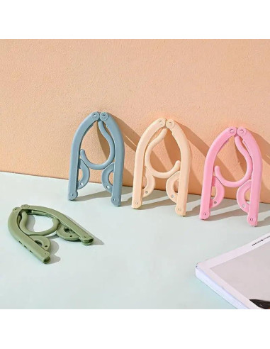 5 Perchas Plegables Portátiles Genérica 3.81 cm Ahorra Espacio