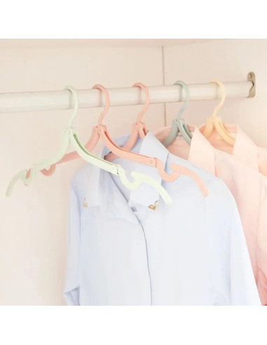 5 Perchas Plegables Portátiles Genérica 3.81 cm Ahorra Espacio