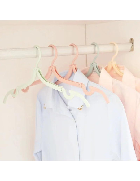 5 Perchas Plegables Portátiles Genérica 3.81 cm Ahorra Espacio