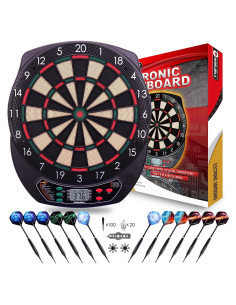 Tablero de Dardos Electrónico WIN.MAX WMG08580 con 12 Dardos