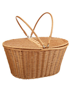 Cesta de Picnic Kovot de Polipropileno Trenzado 40.6x34.3x19.1cm