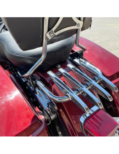 Soporte de Equipaje Desmontable ECOTRIC Cromado Harley 2009-2024