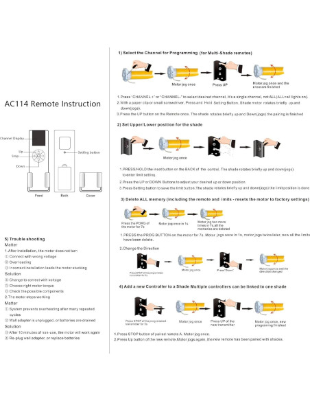 Controlador de Persianas AC114-01 para Cortinas Motorizadas Controlador de Persianas AC114-01 para Cortinas Motorizadas