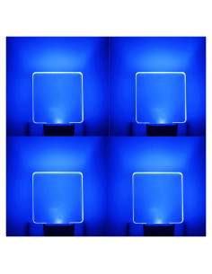 Luz Nocturna LED Azul Enchufable WONG CUBE 0.5W - Paquete de 4