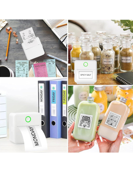 Impresora de Etiquetas Térmica Bluetooth EIen Mini Portátil Impresora de Etiquetas Térmica Bluetooth EIen Mini Portátil