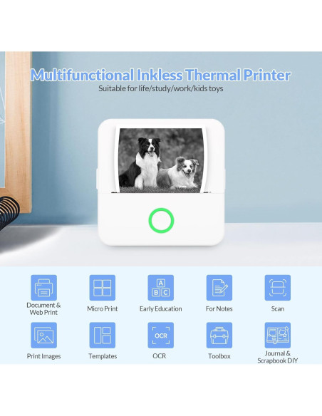 Impresora de Etiquetas Térmica Bluetooth EIen Mini Portátil Impresora de Etiquetas Térmica Bluetooth EIen Mini Portátil