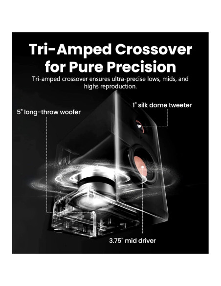 Altavoces Edifier MR5 2.0 Inalámbricos 110W Bluetooth Negro