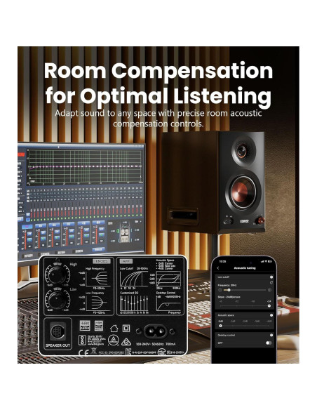 Altavoces Edifier MR5 2.0 Inalámbricos 110W Bluetooth Negro