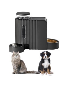 Dispensador Automático de Comida y Agua Leptzoa 3.8L 2 en 1