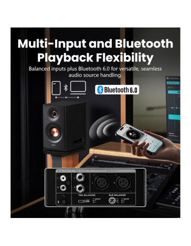 Altavoces Edifier MR5 2.0 Inalámbricos 110W Bluetooth Negro