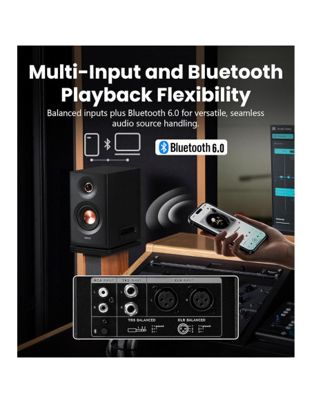 Altavoces Edifier MR5 2.0 Inalámbricos 110W Bluetooth Negro