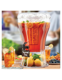 Dispensador de Bebidas Buddeez 13.25L con Cono de Hielo y Grifo