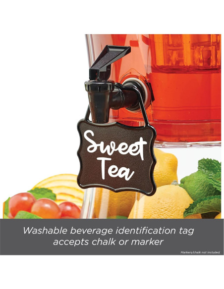 Dispensador de Bebidas Buddeez 13.25L con Cono de Hielo y Grifo Dispensador de Bebidas Buddeez 13.25L con Cono de Hielo y Grifo