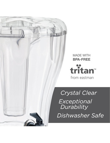 Dispensador de Bebidas Buddeez 13.25L con Cono de Hielo y Grifo