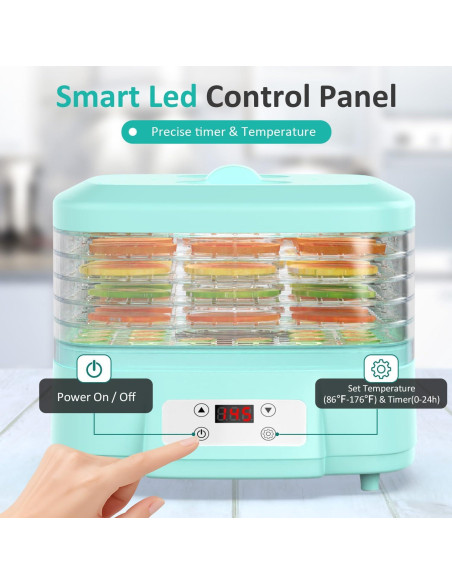 Deshidratadora de Alimentos Prenafla 6 Bandejas 200W Digital