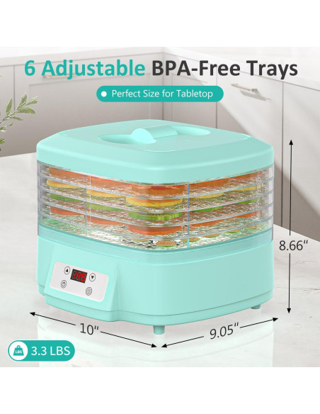 Deshidratadora de Alimentos Prenafla 6 Bandejas 200W Digital