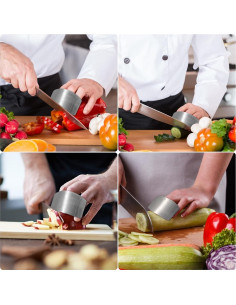 Protector de Dedos ZOCONE Acero Inoxidable 4 Pcs 2