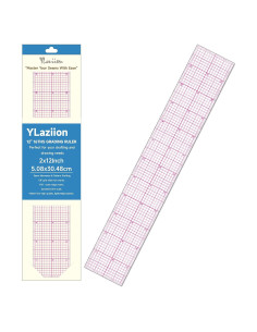 Regla de Costura YLaziion 30.48 cm Transparente Flexible