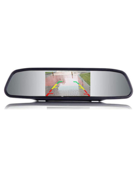 Espejo Retrovisor con Monitor 4.3" EKYLIN para Auto 12V-24V
