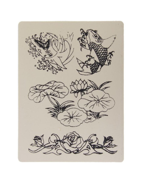 5 Piezas Piel de Práctica para Tatuajes Rosenice 20x15cm