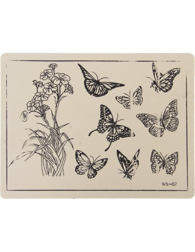 5 Piezas Piel de Práctica para Tatuajes Rosenice 20x15cm