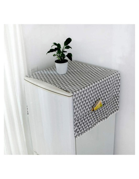 Funda de Polvo AKOAK 55x130cm Algodón Triángulo Gris