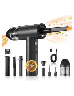 Aspiradora Inalámbrica 2 en 1 Hosslearlear XR-400 7500mAh - Negro