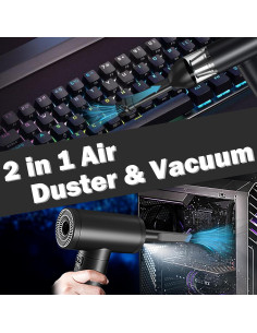 Aspiradora Inalámbrica 2 en 1 Hosslearlear XR-400 7500mAh - Negro 2