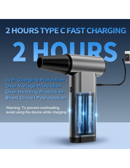 Soplador de aire comprimido iRonthunder 180000RPM recargable Soplador de aire comprimido iRonthunder 180000RPM recargable