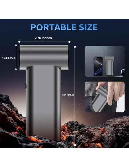 Soplador de aire comprimido iRonthunder 180000RPM recargable Soplador de aire comprimido iRonthunder 180000RPM recargable