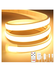 Tira de Luces LED COB Lamomo 5m Blanca Cálida Regulable