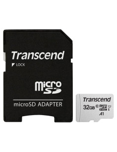 Tarjeta de Memoria Transcend 32GB microSDHC con Adaptador SD