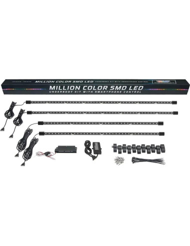 Kit de Iluminación LEDGlow Bajo Carro 4 Piezas Bluetooth Multicolor