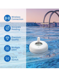 Termómetros de Piscina Inalámbricos Inkbird IBS-P01R 2+1 Flotantes 2