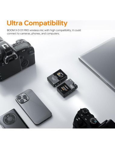 Micrófono Lavalier Inalámbrico Comica BoomX-D1 PRO 16GB