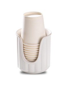 Dispensador de Tazas de Baño Cerámica TANEW 1100-1 Blanco Mate