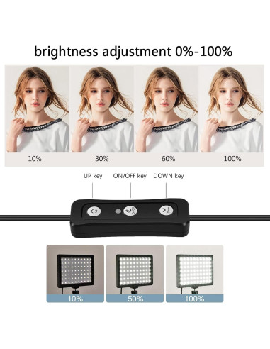 Luz LED de Escritorio YouPro PB004 con 9 Filtros de Color