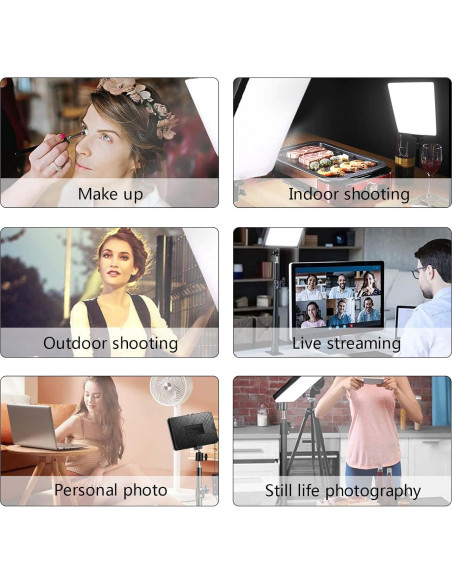 Luz LED de Escritorio YouPro PB004 con 9 Filtros de Color